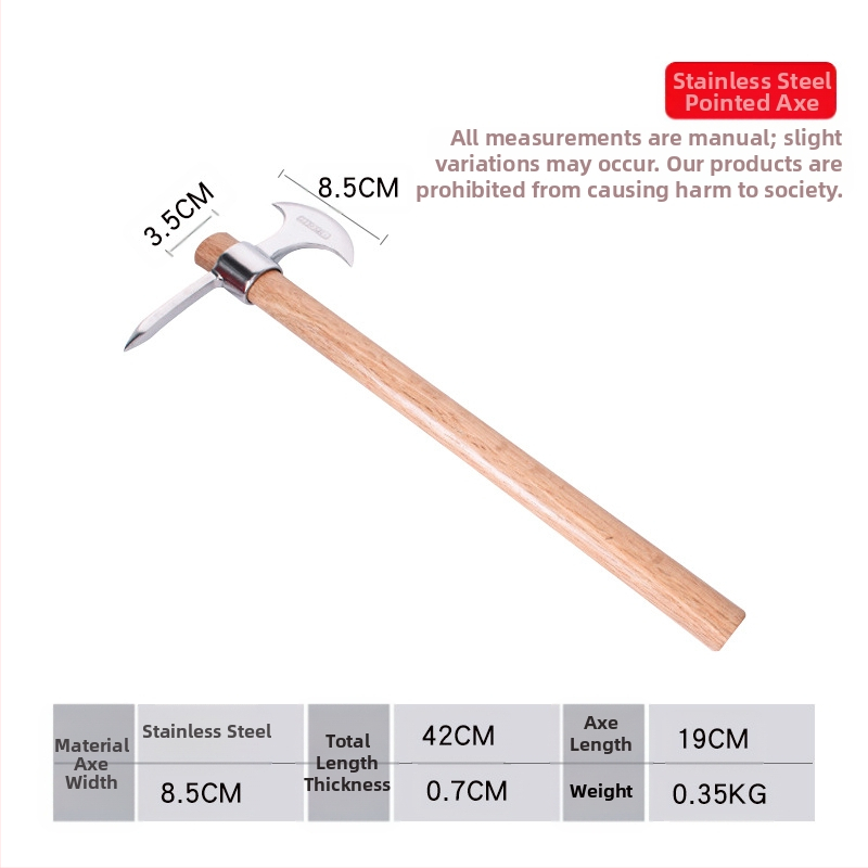 Nerūdijančio plieno išlikimo įrankių rinkinys: ledo kirvis, ledo dantis, kryžminis įrankis, alpinistinis įrankis