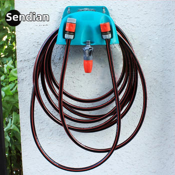 Διάταξη αποθήκευσης σωλήνων νερού и κρεμάστρα πρισκυασμού ψεκασμού για πλύσιμο αυτοκινήτων, τοίχο-τοποθέτηση χωρίς διάτρηση, κατάλληλη για σωλήνες έως 30 m, υλικό PP, μοντέλο Sd-3100 (περιλαμβάνονται εξαρτήματα εγκατάστασης)