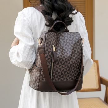 Σακίδιο πλάτης σε κορεατικό στυλ, all-match μόδα, μινιμαλιστικός σχεδιασμός, με μεγάλη χωρητικότητα για καθημερινή χρήση, PU υλικό, άνοιξη 2024