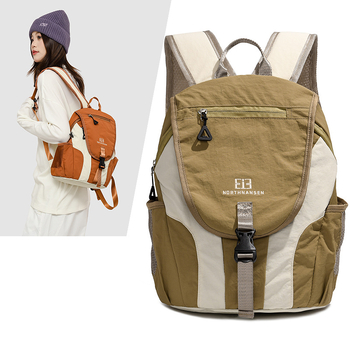 Σακίδιο εξωτερικού ταξιδιού, ελαφρύ — καμπύλες ιμάντες ώμου, ύφασμα Oxford, χωρητικότητα κάτω των 20 L, συμβατό με φορητό υπολογιστή, διαπερατό σχέδιο