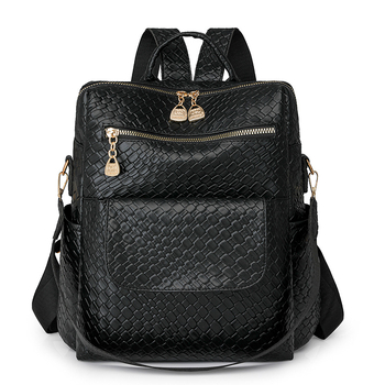 Γυναικείο σακίδιο με αστικό μινιμαλισμό, PU υλικό, μεγάλος χώρος, κλείσιμο με φερμουάρ, εσωτερικές θήκες για κινητό και μυστικό τσεπάκι με φερμουάρ