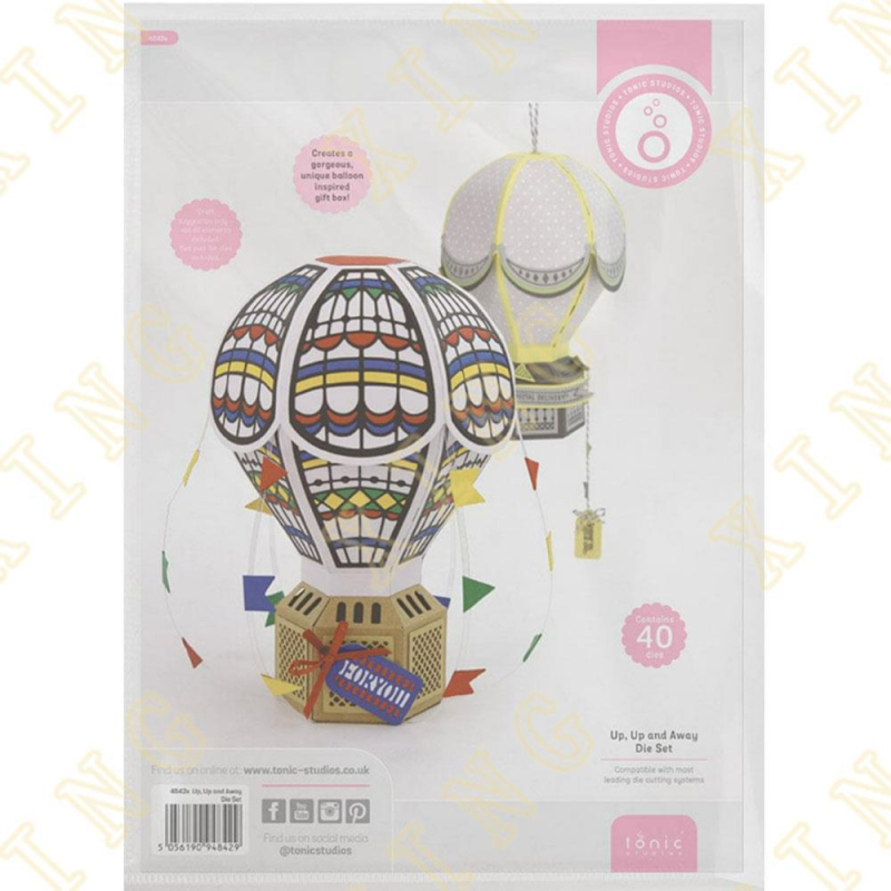 Μεταλλικός Die-Cut mold για scrapbooking και κάρτες: λουλουδάτα μοτίφ, τσάντα και μπαλόνι με αέρα, ανάγλυφο