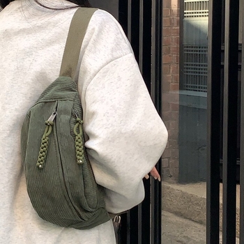 Мъжка чанта за гърдите – платно, за свободно време, пролет 2024 (платно; свободно време; пролет 2024; мъж)