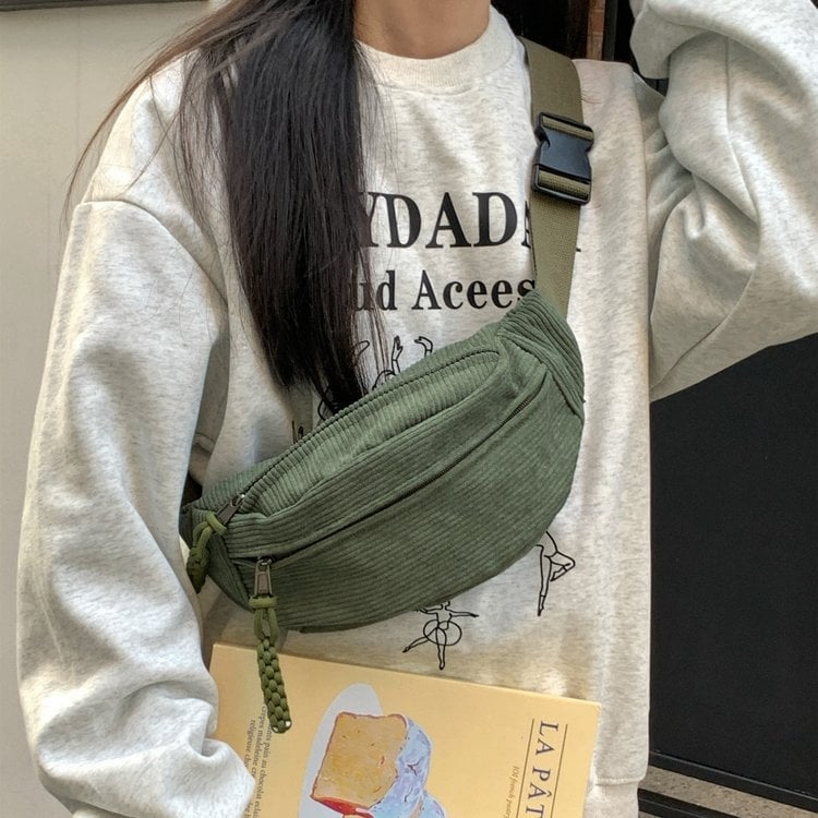 Мъжка чанта за гърдите – платно, за свободно време, пролет 2024 (платно; свободно време; пролет 2024; мъж)