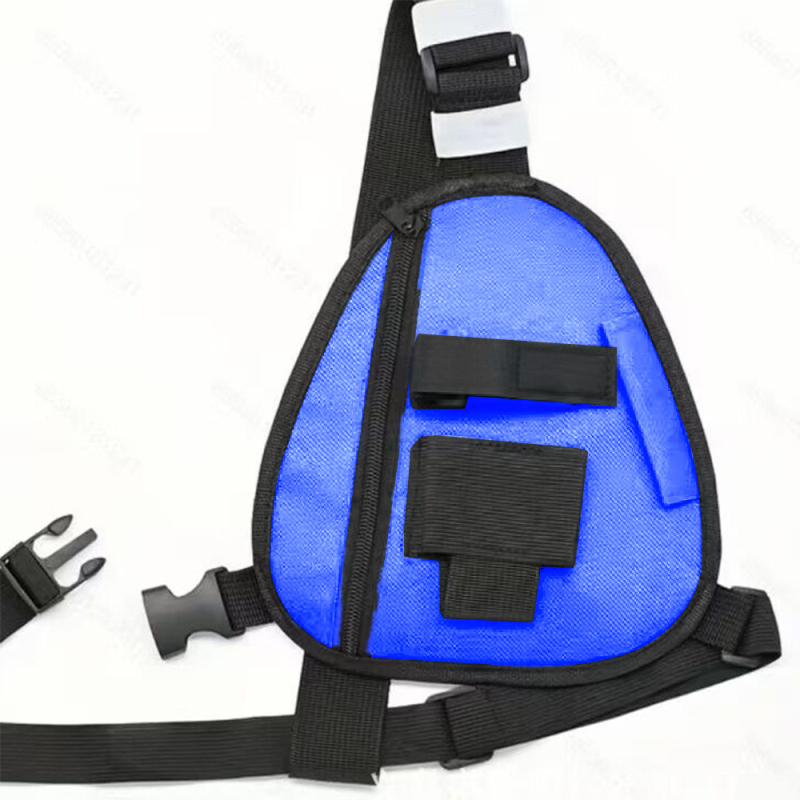 Мъжка чанта за гръден кош – Oxford плат, Liuhe марка, едноцветна, подплата от найлон, есен 2024