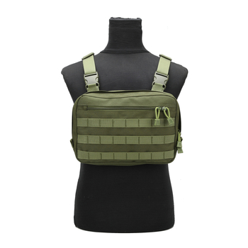 Тактическа мрежеста чанта за гърди с две презрамки, нейлонова конструкция, антиоткрадваща функция, водоустойчива, за открито