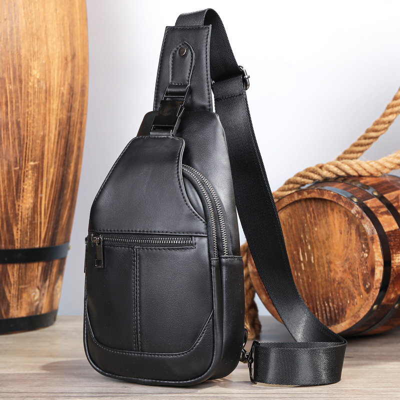 Meeste rindkere kott nahast – esimese kihiga nahk, kulumiskindel, vooder polüester-puuvill, suvi 2024