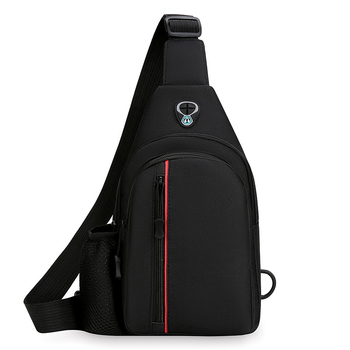 Мъжка chest bag с градски стил, Oxford плат, издръжлив на износване, побира 8-инчово устройство