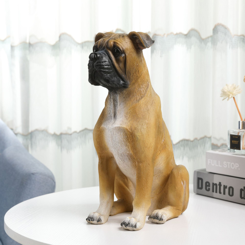 Figura buldoga od smole, moderan minimalistički dizajn; Materijal: sintetička smola; Kategorija: suvenir od smole; Pokloni: promotivni, socijalni i festival darovi; Pogodno za parove, kolege, prijatelje i školsku društvo.