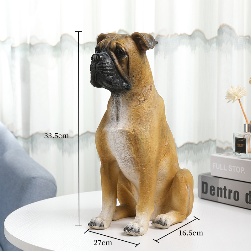 Figura buldoga od smole, moderan minimalistički dizajn; Materijal: sintetička smola; Kategorija: suvenir od smole; Pokloni: promotivni, socijalni i festival darovi; Pogodno za parove, kolege, prijatelje i školsku društvo.