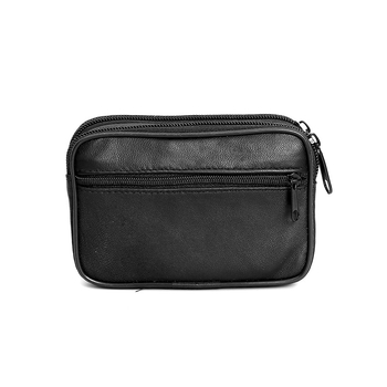 Baorui кожена чанта за талия: естествена кожа, текстура на овча кожа, подплата от полиестер