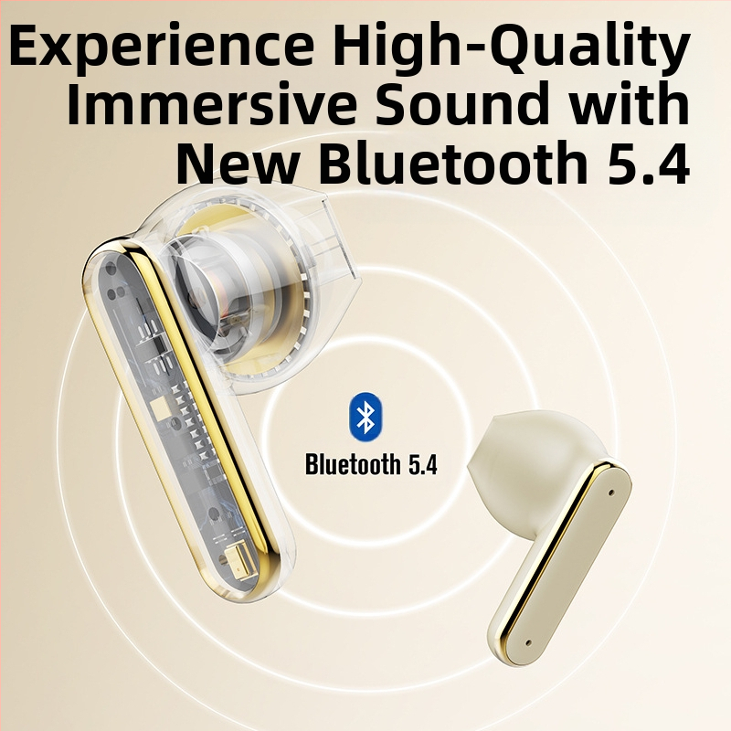 Bezdrôtové Bluetooth slúchadlá do ucha s potlačením šumu, digitálny displej, súkromný model, Bluetooth 5.4