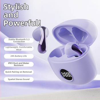 Безжични In-Ear Bluetooth слушалки с цифров дисплей, ниска латентност за гейминг, 4–8 ч. работа, Bluetooth 5.3