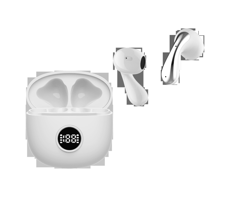 Безжични In-Ear Bluetooth слушалки с цифров дисплей, ниска латентност за гейминг, 4–8 ч. работа, Bluetooth 5.3