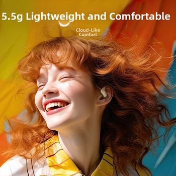 Безжични Bluetooth слушалки с кука за ухото, дълъг живот на батерията, спортен открит дизайн, BT 5.4, обхват 10 м, IPX4, 4–8 ч