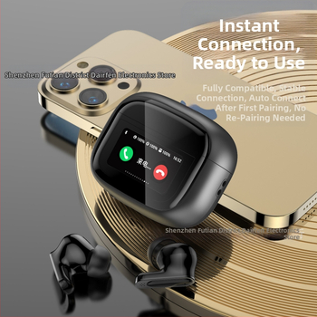 In-ear безжични Bluetooth слушалки с ANC+ENC и сенсорен екран, Bluetooth 5.3, IPX5, обхват 10 м, време за работа 4–8 ч, стерео