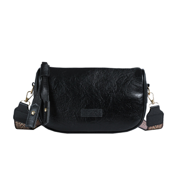 Τσάντα ώμου PU, αστικός μινιμαλισμός, οριζόντια τετράγωνη μορφή, φερμουάρ, επένδυση πολυεστέρα