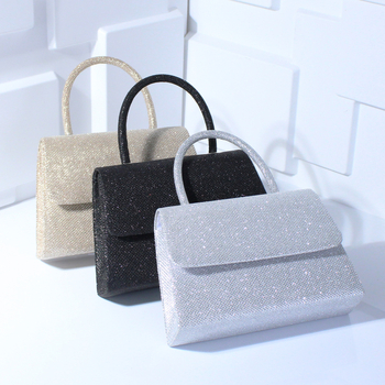 Mini večernja torbica s šljokicama i lancem, crossbody ili u ruci