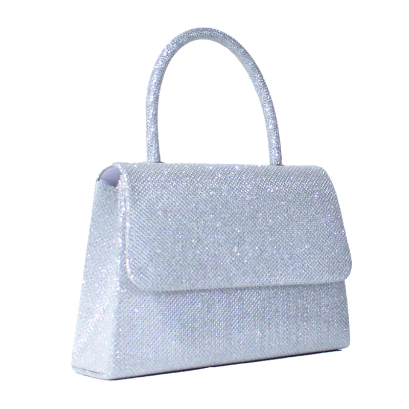 Mini večernja torbica s šljokicama i lancem, crossbody ili u ruci
