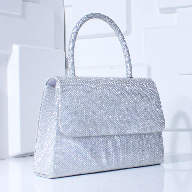Mini večernja torbica s šljokicama i lancem, crossbody ili u ruci