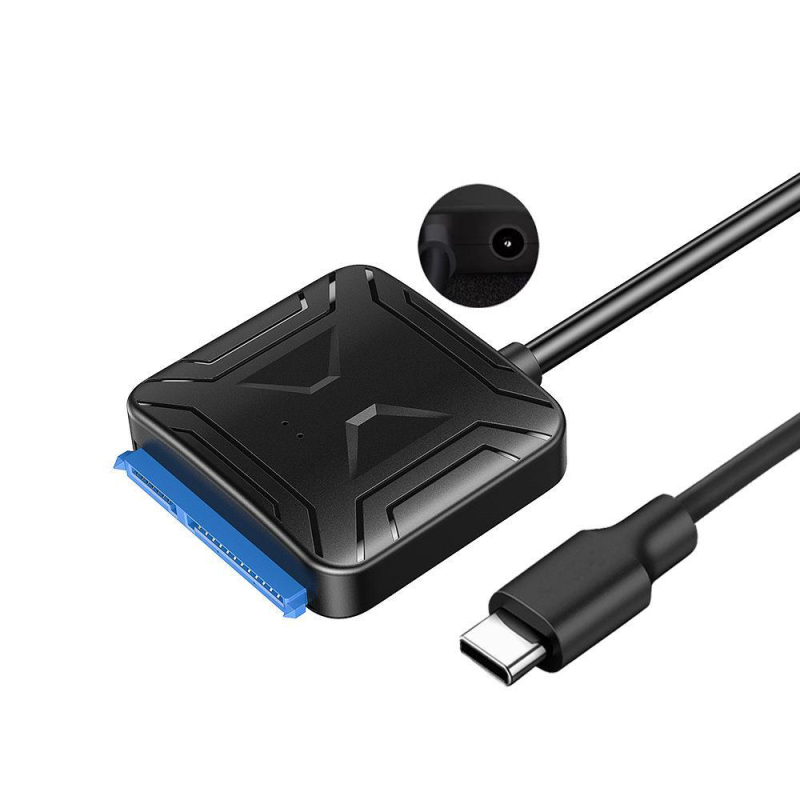 USB 3.0 към SATA кабел за данни с IS621 чип, медно ядро, 500 MB/s, дължина около 47 cm