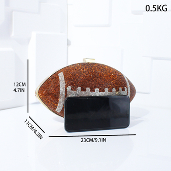 Τσάντα βραδινή από PU υλικό, σχεδίαση με αλυσίδα, μαγνητικό κούμπωμα, εσωτερική θήκη για ID, οριζόντιο τετράγωνο σχήμα