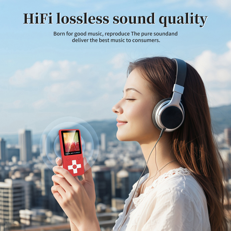 MP3 grotuvė su Bluetooth, TF kortelės palaikymas, FM radijas, įrašymas, Mini USB jungtis