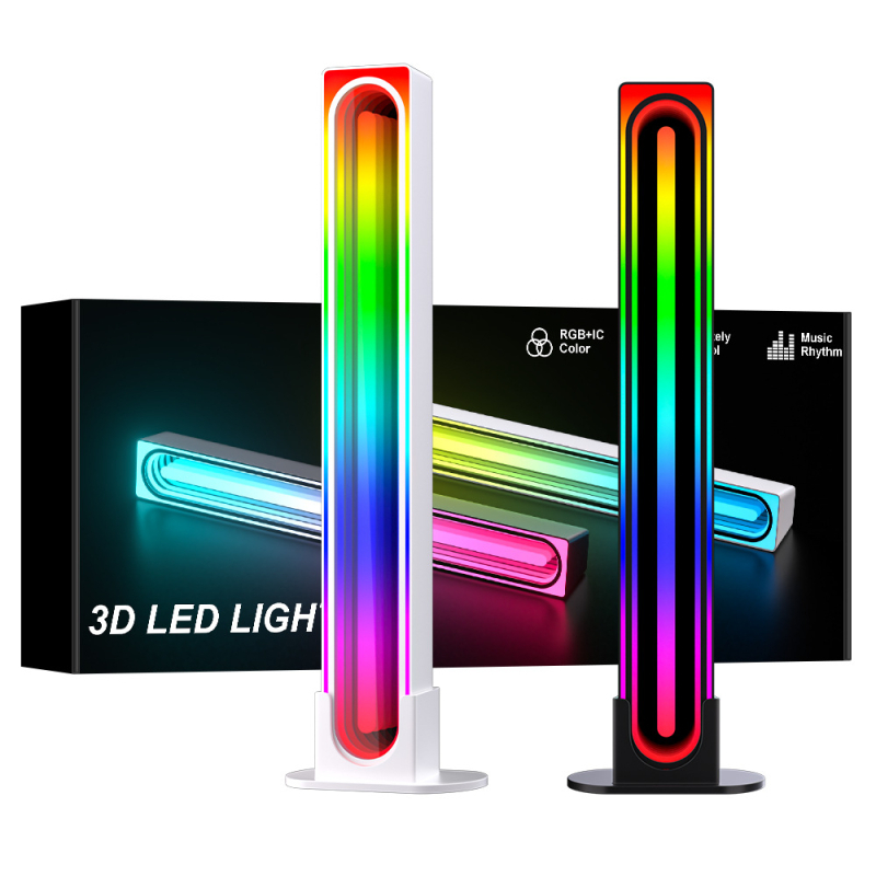 USB захранвана RGB LED амбиентна светлина с 5050RGB+IC, управление чрез приложение и дистанционно, вертикално монтиране