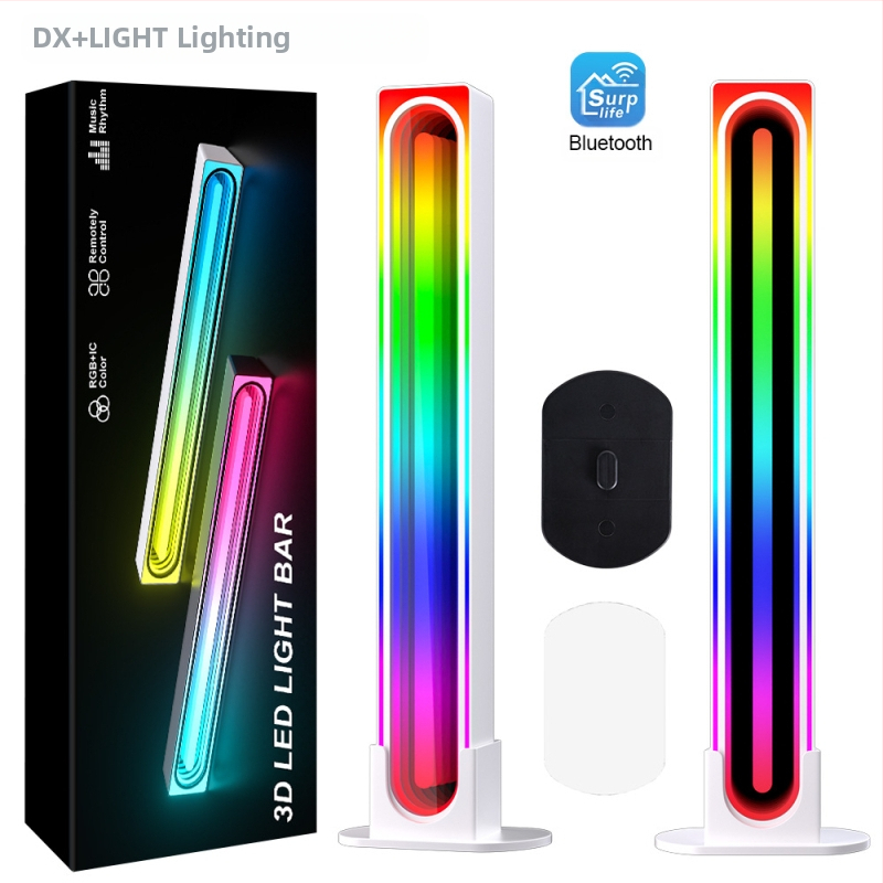 USB захранвана RGB LED амбиентна светлина с 5050RGB+IC, управление чрез приложение и дистанционно, вертикално монтиране