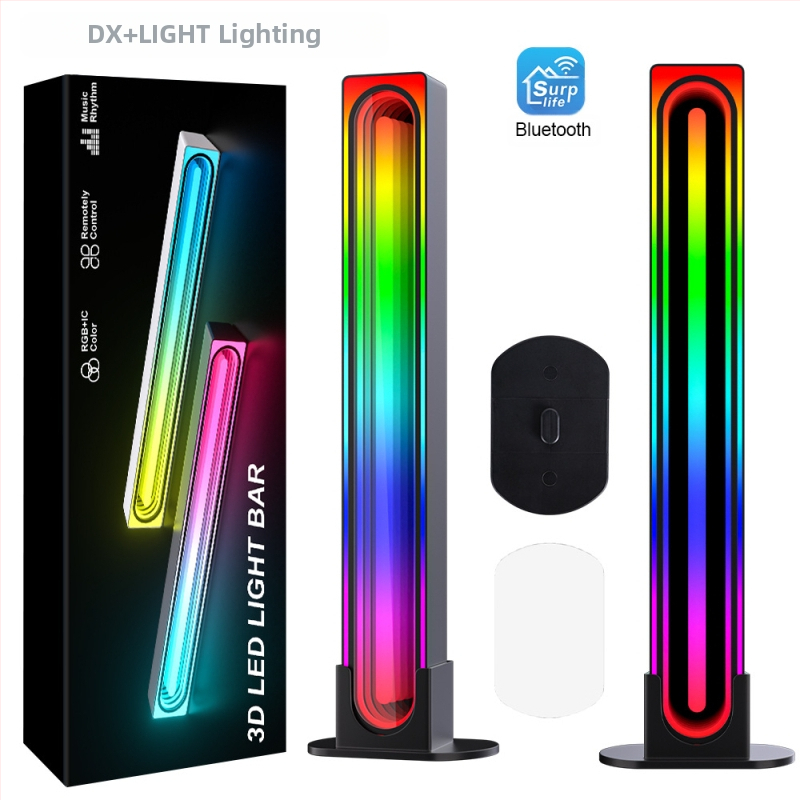 USB захранвана RGB LED амбиентна светлина с 5050RGB+IC, управление чрез приложение и дистанционно, вертикално монтиране