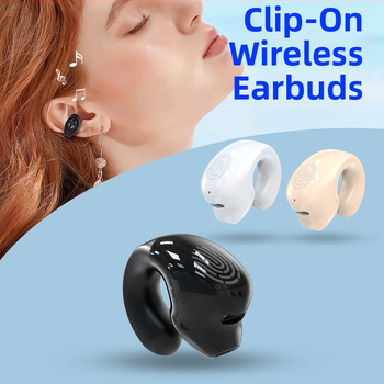 Безжични Bluetooth клип-слушалки за спорт, IPX7 водоустойчиви, обхват до 10 м, Bluetooth 5.0, живот на батерията 4–8 ч, ниска латентност за игри