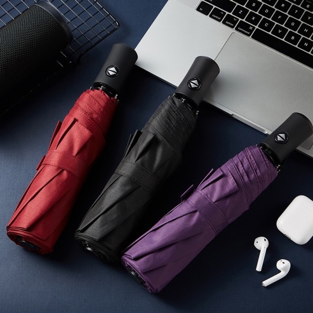 Automātisks salokāms saules lietussargs ar 8 ribām un UV aizsardzību UPF>50