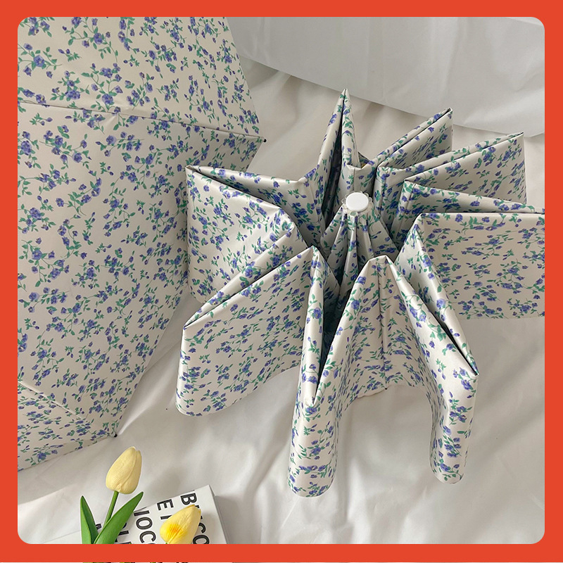 Ομπρέλα με αυτόματο άνοιγμα/κλείσιμο; διπλής χρήσης ήλιος-βροχή; συμπτυσσόμενη; 8 ίνες σκελετός από ίνες; UPF > 30