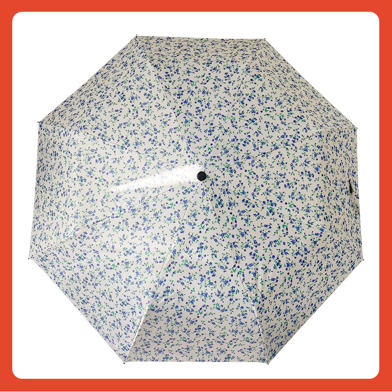 Ομπρέλα με αυτόματο άνοιγμα/κλείσιμο; διπλής χρήσης ήλιος-βροχή; συμπτυσσόμενη; 8 ίνες σκελετός από ίνες; UPF > 30