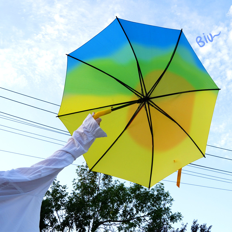 Mu Sheng Αναδιπλούμενη ομπρέλα ήλιου με αυτόματο άνοιγμα, UPF > 40, 8 ραβδιά από ίνες γυαλιού, πλαστικό χερούλι, τριών τμημάτων, φορητή