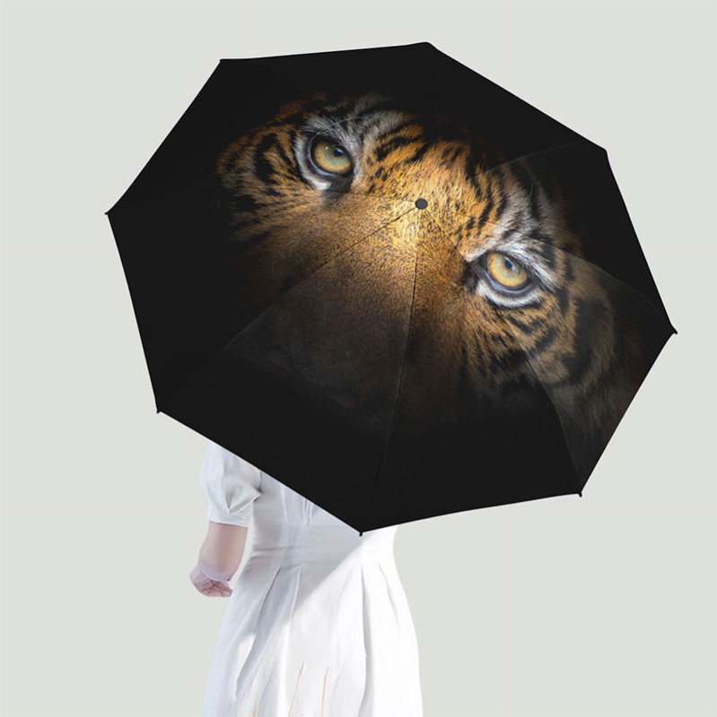 Rankinis sulankstomas skėtis saulei ir lietui – dvigubo naudojimo, 8 skersiniai, UPF>50, Vinyl 190T audinys, pluošto rėmas, plieninis kotas, plastikine rankena