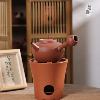 Τσαγιέρα από μωβ άμμο για Kung Fu τσάι, νέο κινεζικό στυλ, κατάλληλη για βρασμό νερού