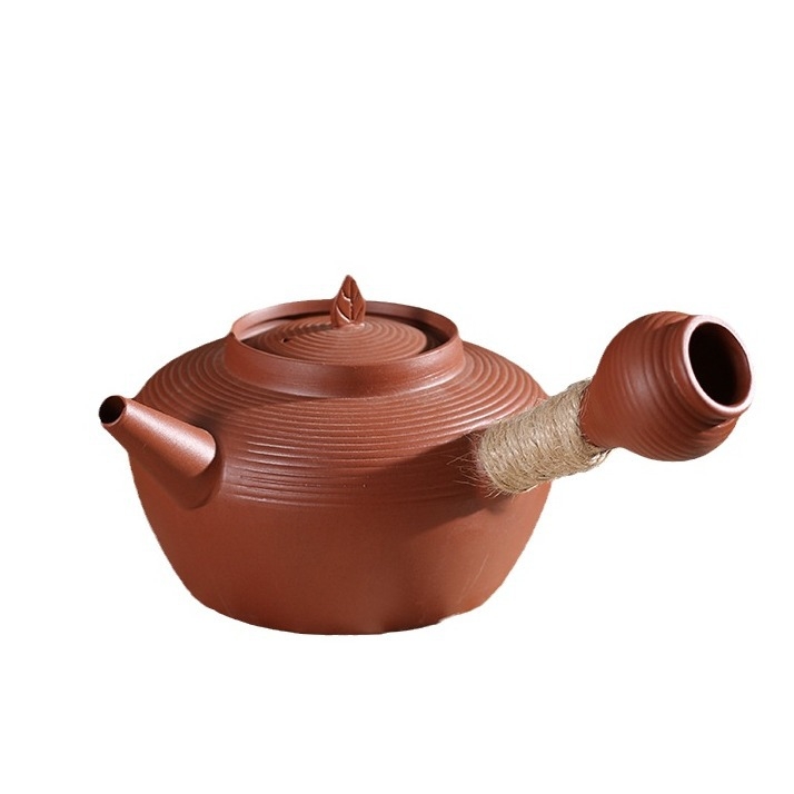 Τσαγιέρα από μωβ άμμο για Kung Fu τσάι, νέο κινεζικό στυλ, κατάλληλη για βρασμό νερού