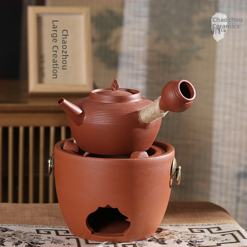 Čajník z fialovej pieskovej hliny pre Kung-Fu čaj, nový čínsky štýl, vhodný na varenie vody