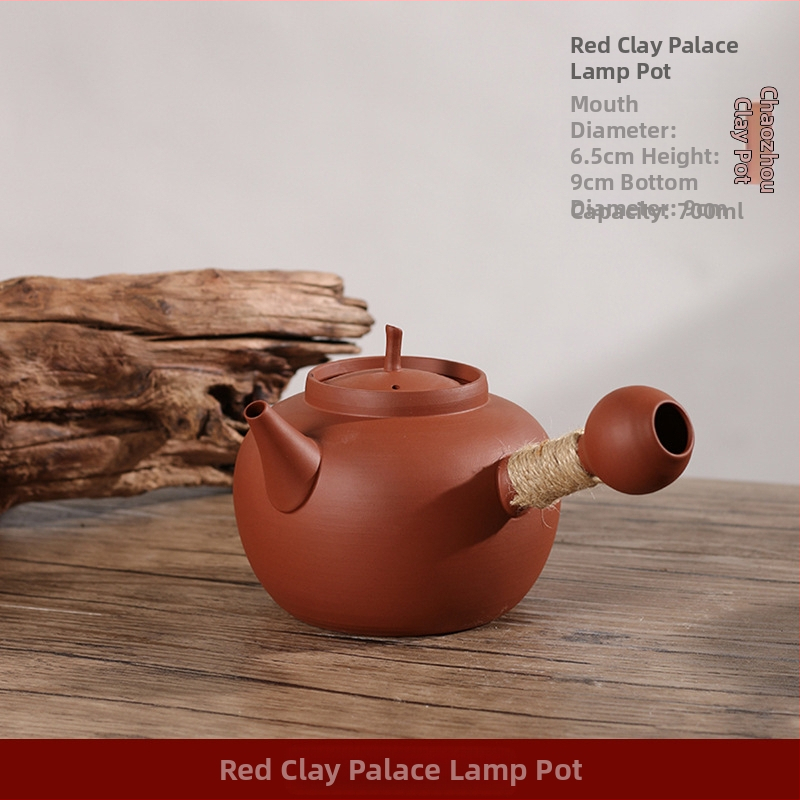 Τσαγιέρα από μωβ άμμο για Kung Fu τσάι, νέο κινεζικό στυλ, κατάλληλη για βρασμό νερού