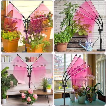 LED επιτραπέζιο τηλεσκοπικό φως για φυτά με πλήρες φάσμα - 20 LED, 1500 lm, IP44, Έξυπνος Έλεγχος, είσοδος 5V