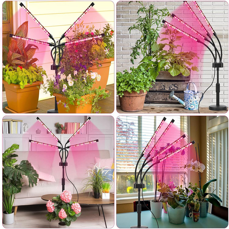 LED επιτραπέζιο τηλεσκοπικό φως για φυτά με πλήρες φάσμα - 20 LED, 1500 lm, IP44, Έξυπνος Έλεγχος, είσοδος 5V