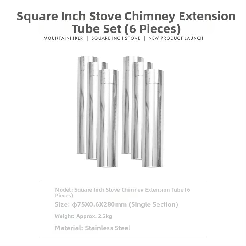 Mountain Guest lauko stovyklavimo krosnelė - nešiojama iš nerūdijančio plieno 201, kepimui lauke