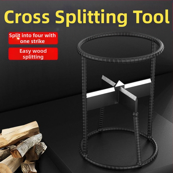 Αυτόματη μηχανή κοπής και διάσπασης ξύλων – Τριμελής σετ, χάλυβας μαγανίτης