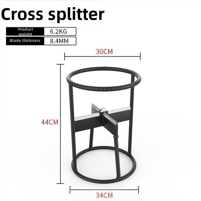 Automatska stroj za cijepanje drva i rezanje – Trodjelni set, mangan čelik