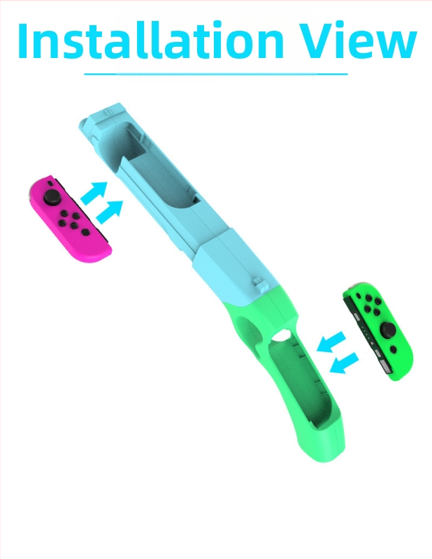Switch геймпад за стрелба: модел HBS-122, ABS материал, безжична връзка, за Switch, тегло 238 g