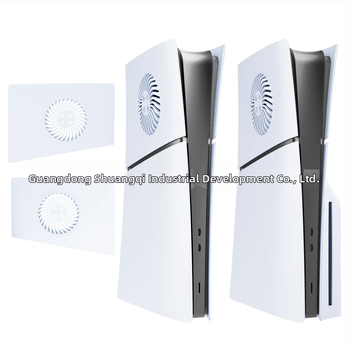 PS5 Slim заместващ корпус със отвори за охлаждане, ABS, за PS5 Slim, тегло 200 г, опаковка 2 броя