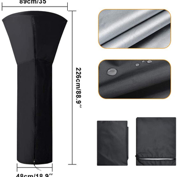 Maple Country 210D Oxford ύφασμα κάλυμμα θερμαντήρα αυλής, προσαρμόσιμο, μοντέρνο μινιμαλιστικό στυλ, κάλυμμα σκόνης/καναπέ/κλιματιστικού