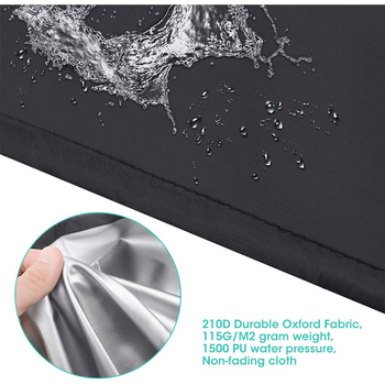 Maple Country 210D Oxford ύφασμα κάλυμμα θερμαντήρα αυλής, προσαρμόσιμο, μοντέρνο μινιμαλιστικό στυλ, κάλυμμα σκόνης/καναπέ/κλιματιστικού