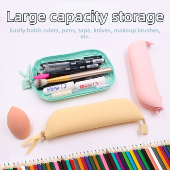 Σιλικονούχα θήκη αποθήκευσης πινέλων μακιγιάζ — Zyando, Casual στυλ, Καθολική χρήση, Μονή συσκευασία OPP